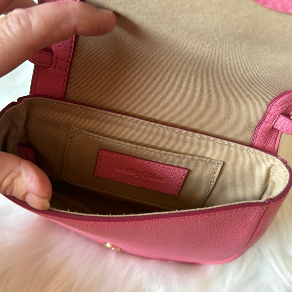 See by Chloé Hana Mini Suede & Leather Crossbody - Picture 13 of 14